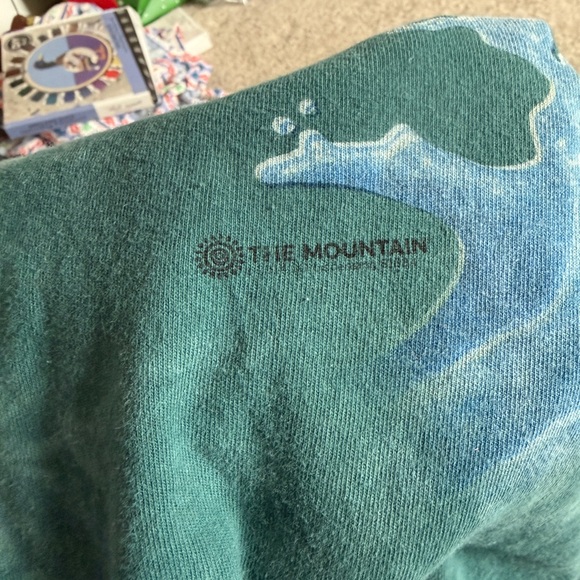 Vintage Y2K The Mountain Bass Fish Tie Dye Graphic T-Shirt XL Fishing Nature Tee - Picture 3 of 5